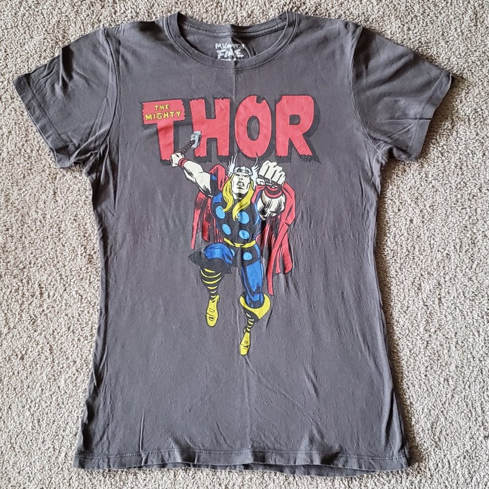 The Mighty Thor Mighty Fine Presents Marvel Comics Vintage Graphic Tee